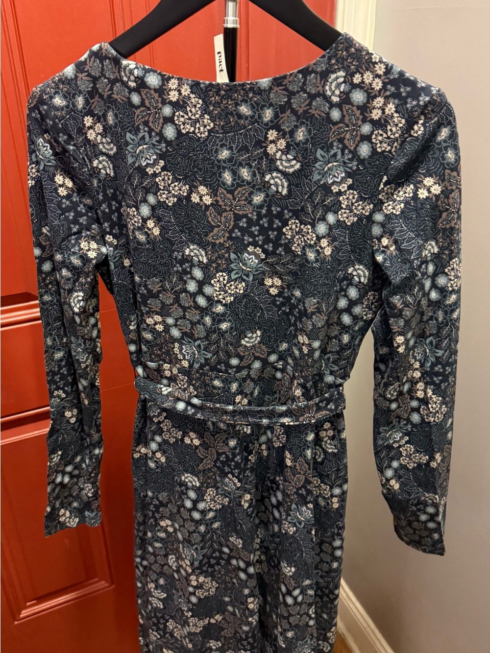 NWOT-PACT ORGANIC FIT & FLARE WRAP DRESS- MEDIUM - Picture 13 of 16